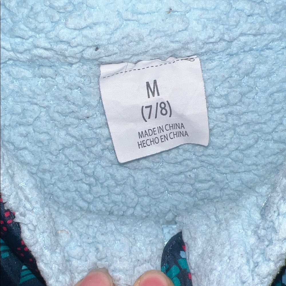 Patterned Girls Jacket - Multicolor Medium 7/8 - Picture 6 of 13